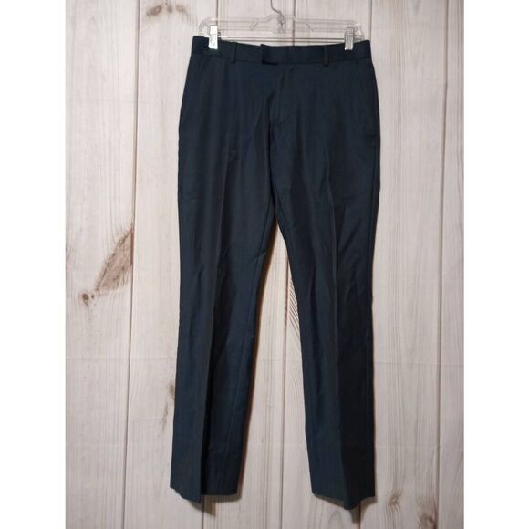 Topman Pants Men's 30 Slim Navy Wool Blend‎ - Picture 1 of 8